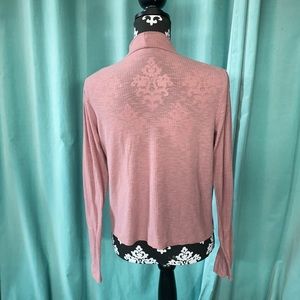 Mauve colored mock Tuttleneck by Olivia Rae